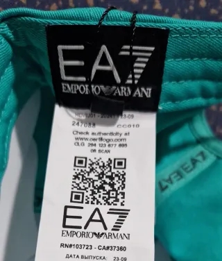 Gorra Deportiva EA7 Emporio Armani Visera Curva.