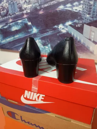 Tacones Via Dos Talla 38 Negros