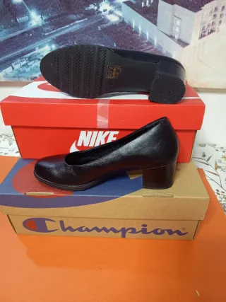 Tacones Via Dos Talla 38 Negros