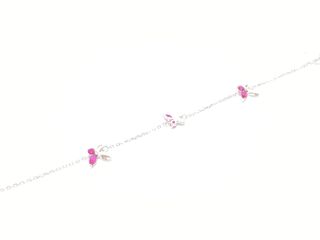 pulsera plata 925mm con piedra con circonita