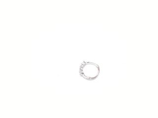 argollas plata 925mm con piedra con circonita