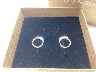 argollas plata 925mm con piedra con circonita