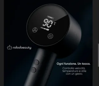 Asciugacapelli Robobeauty Ionic Nero