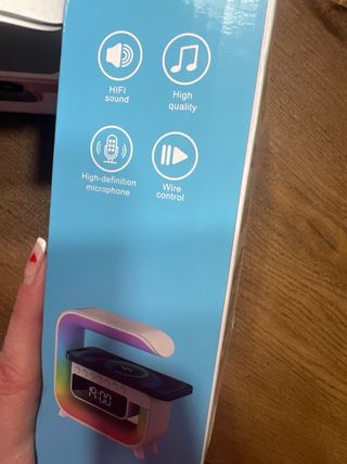 Altavoz Bluetooth con Alarma y Luces LED