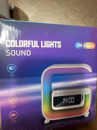 Altavoz Bluetooth con Alarma y Luces LED