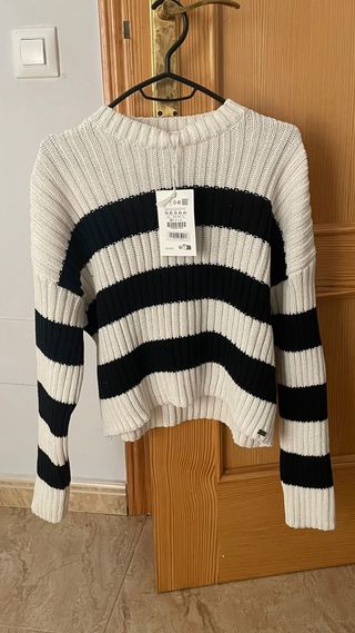 Jersey rayas blanco y negro talla XS