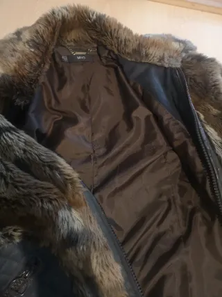 Abrigo Piel Sintética MNG Talla M