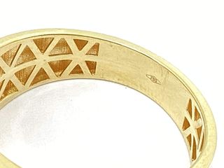 sello oro 18k con piedra con circonita