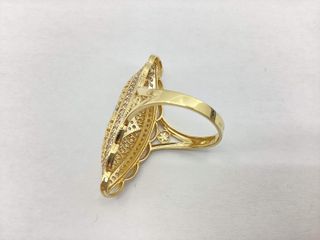 anillo oro 18k con piedra con circonita