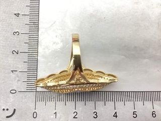 anillo oro 18k con piedra con circonita
