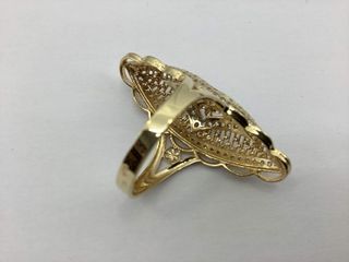 anillo oro 18k con piedra con circonita