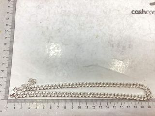 cadena plata 925mm con piedra con circonita 19.5cm