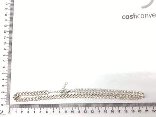 cadena plata 925mm con piedra con circonita 19.5cm