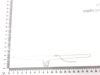 cadena plata 925mm con piedra con circonita 19 2.5cm