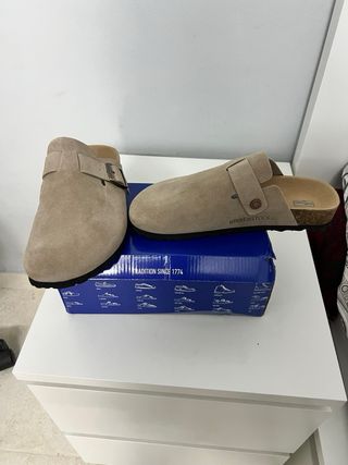 Birkenstock Beige Talla 42 Unisex