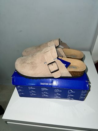 Birkenstock Beige Talla 42 Unisex