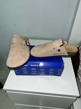 Birkenstock Beige Talla 42 Unisex