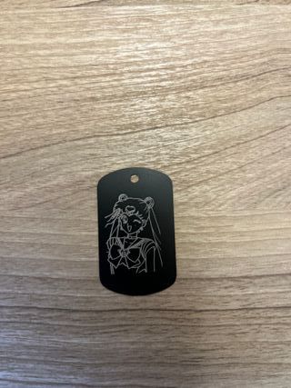 Piastrina Sailor Moon Incisa Laser