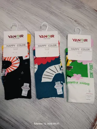 Pack 3 Calcetines YANOIR Talla Única Algodón