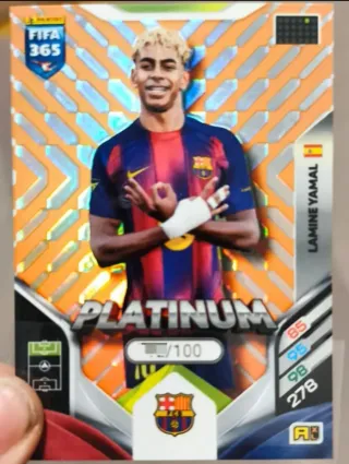 Lamine Yamal Platinum FIFA 365 Numerada a 100
