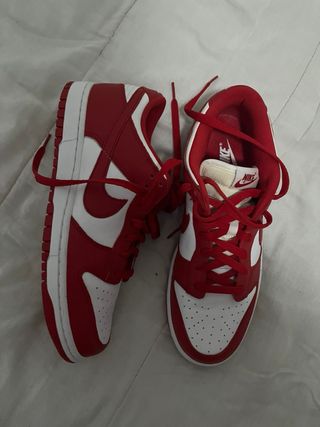 Nike Dunk Rojas y Blancas Talla 43 Originales