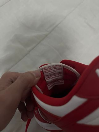 Nike Dunk Rojas y Blancas Talla 43 Originales