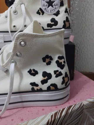 Converse ricami animalier mis 41