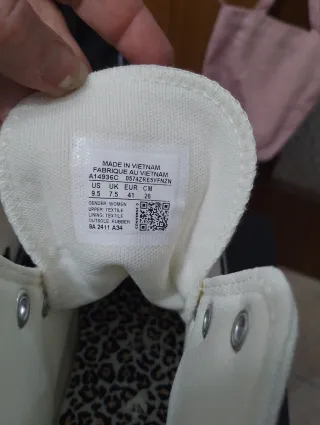 Converse ricami animalier mis 41