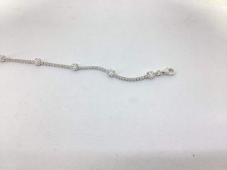 pulsera plata 925mm con piedra con circonita