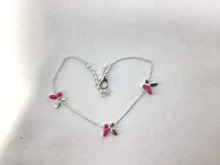 pulsera plata 925mm con piedra con circonita