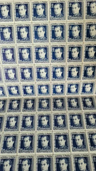 Hoja de sellos José Antonio primo de Rivera