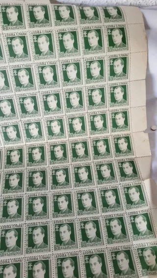 Hoja Sellos Jose Antonio Primo de Rivera 5 Céntimo