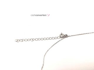cadena plata 925mm con piedra con circonita 19 2.5cm
