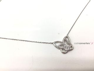cadena plata 925mm con piedra con circonita 19 2.5cm