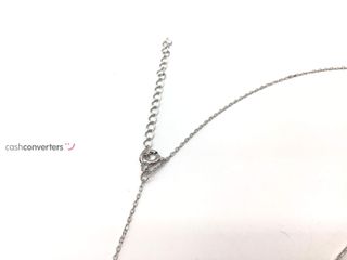 cadena plata 925mm con piedra con circonita 19 2.5cm
