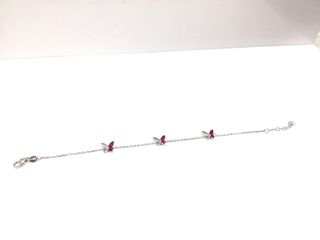 pulsera plata 925mm con piedra con circonita