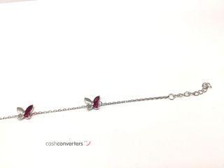 pulsera plata 925mm con piedra con circonita