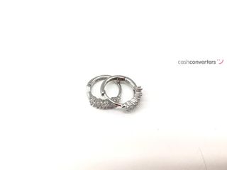 argollas plata 925mm con piedra con circonita