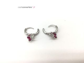 argollas plata 925mm con piedra con circonita