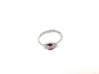 anillo plata 925mm con piedra con circonita