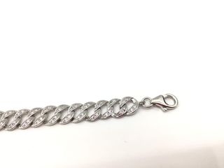 pulsera plata 925mm con piedra con circonita