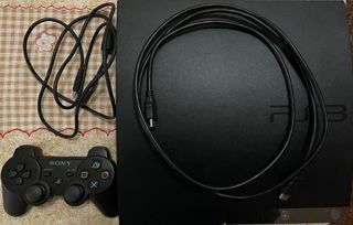 Consola Sony PS3 Negra + Mando y Cables