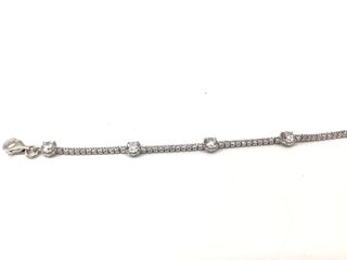 pulsera plata 925mm con piedra con circonita