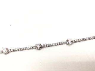 pulsera plata 925mm con piedra con circonita