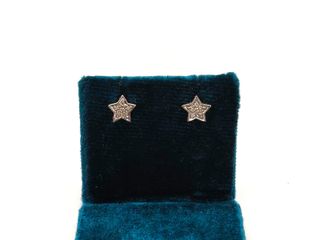 pendientes oro 18k con piedra con diamante