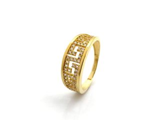 anillo oro 18k con circonita
