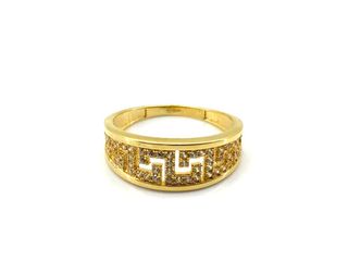 anillo oro 18k con circonita