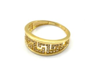 anillo oro 18k con circonita