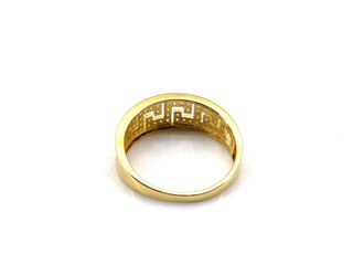 anillo oro 18k con circonita