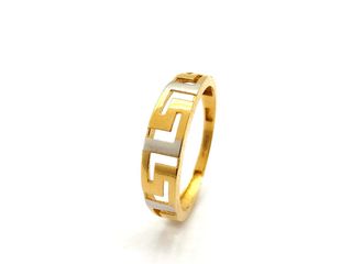 anillo oro 18k con circonita